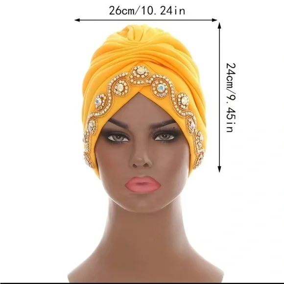 Yellow gold dazzling hat​ - Picture 4 of 5